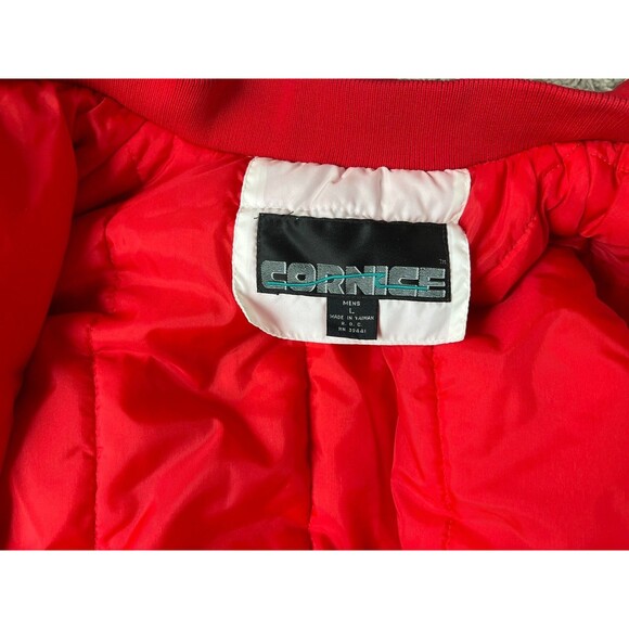 Cornice Men's Heavy Winter Snowboard Ski Coat  Size L  Red White & Blue Jacket - Picture 8 of 10